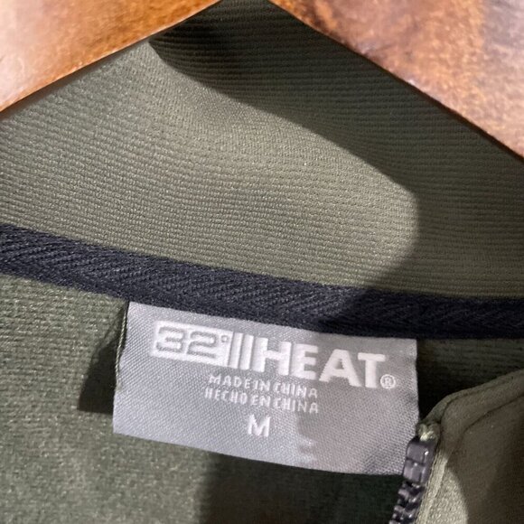 NEW 32 Degrees Heat Men's M Green Full Zip Lightweight Jacket Polyester - Picture 6 of 9